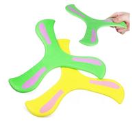 ibasenice 2 Pièces Boomerang Garçon Fille EVA Extérieur Facile à Lancer et Retour Rapide pour Jeux Plein Air Garçon Fille
