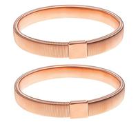 ibasenice 2 pièces Bracelet Homme Manchette Élastique Résistant Jonc à Ressort Ajustable pour Bras et Poignet Accessoire Mode Pratique pour Chemise et Quotidien