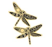 ibasenice 2 pièces Broche Libellule Alliage pour Col de Chemise Épingle de Sûreté Décorative pour Cardigan Pull Robe Accessoire Polyvalent et Cadeau Élégant