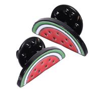 ibasenice 2 pièces Broche Pastèque Créative et Colorée Épingle Mode pour Femme Accessoire pour Écharpe Revers et Sac Cadeau Original pour Anniversaire et Fête
