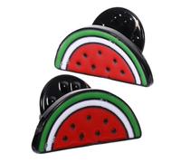 ibasenice 2 pièces Broche Pastèque Fruit Fantaisie Alliage Légère et Résistante Épingle pour Femme Accessoire Mode pour Cardigan Chemise et Col