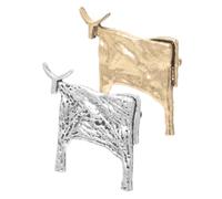 ibasenice 2 pièces Broche Vache Alliage Épingle de Poitrine Décorative Résistante Sans Décoloration pour Femme Accessoire Mode Quotidien