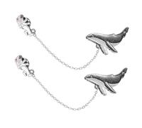 ibasenice 2 pièces Broches Baleine Astronaute Alliage Lot de Épingles Col et Chaîne Costume Accessoires Créatifs pour Hommes et Femmes Pins pour Manteaux et Foulards pour Fêtes et Tenues