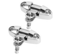 ibasenice 2 Pièces Charnière Pivotante INOX pour Bateau Quincaillerie Résistante Corrosion Installation Rapide à Dégagement Facile Adaptée pour Bateaux Canoës et Yachts