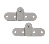 ibasenice 2 Pièces Charnière Pliante à Deux Volets en Fer Argenté, Rotation 180 Degrés, Installation Facile pour Meubles et Escaliers de Grenier, Adaptée aux Ateliers et Pièces
