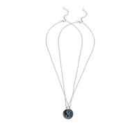 ibasenice 2 Pièces Collier Tai Chi Bagua pour Couples avec Pendentif Montagne et Océan Symbole Harmonie et Amitié Bijoux Assortis pour Amoureux et Meilleurs Amis