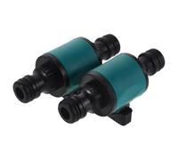 ibasenice 2 pièces Connecteur Rapide de Tuyau avec Vanne Arrêt Intégrée Adaptateur Femelle pour Raccordement et Réparation de Valves Arrosage Jardin Vertes
