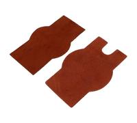 ibasenice 2 Pièces Coussinet Antidérapant en Cuir pour Erhu et Pipa, Cuir de Vache, Autocollant, Léger, Accessoire pour Jouer des Instruments