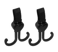 ibasenice 2 Pièces Crochets pour Poussette Doubles Crochets Résistants pour Sacs Poussettes Fauteuils et Chariots de Shopping Organisation Compacte et Portable