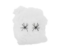ibasenice 2 pièces Décorations Halloween Extensibles Toile Araignée Lumineuse avec Araignées Toile Araignée Effrayante Lumineuse pour Fêtes Extérieures et Intérieures Accessoires de