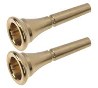 ibasenice 2 Pièces Embouchure Intonation Stable pour Cor Français en Alliage de Cuivre Finition Mate et Coupe Profonde et Compatibilité pour Concerts et Performances en Groupe