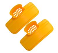 ibasenice 2 Pièces Entonnoir Anti-déversement Flexible Jaune pour Casserole et Bol, Déflecteur de Bord Pratique Cuisine, Évite les Fuites et Facilite le Versement