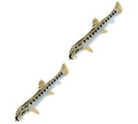 ibasenice 2 pièces Figurine Animal Marin Modèle Éducatif Réaliste Décor Créatif pour Apprentissage Cognitif