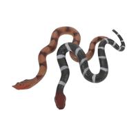 ibasenice 2 pièces Figurines Serpents Réalistes Caoutchouc Souple TPR Lot de Modèles Cobra et Serpent à Anneaux Argentés Décorations Halloween et Jouets Éducatifs pour Garçon Fille Usage