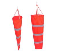 ibasenice 2 Pièces Girouette Étanche Drapeaux De Direction Vent Indicateur De Vent Manche à Air Réfléchissante Manche à Air Suspendue Imperméable Tissu Oxford