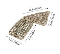 ibasenice 2 pièces Hamac pour Lézards et Reptiles Naturelle Tapis Tissé Respirant pour Animaux de Compagnie Support Confortable et Marron