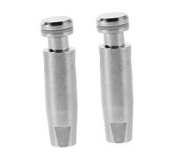 ibasenice 2 Pièces Heavy Duty Stainless Steel Epee Blade Tips Replacement for Fencing Sword Practice Parts Compatible with Standard Training Equipment