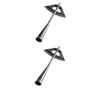 ibasenice 2 Pièces Houe de Jardin Acier Au Manganèse Outil de Désherbage et Pratique pour Jardinage pour Efficacité et Effort