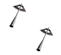 ibasenice 2 Pièces Houe de Jardin Ergonomique Acier Manganèse Outil de Désherbage et Pratique pour Jardinage Facile à Utiliser Transporter