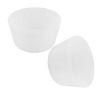 ibasenice 2 Pièces Insert de Doublure pour Bain de Pieds en Plastique Blanc 4 L pour Seau de Sauna en Bois Revêtement de Tonneau de Sauna pour Bain de Pieds Facile à Nettoyer Remplacement