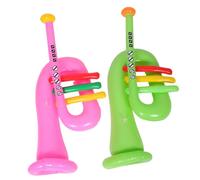 ibasenice 2 Pièces Instruments de Gonflables pour Garçon Fille Trompettes PVC Légères et Amusantes pour Fêtes Événements Scéniques et Accessoires de Photobooth