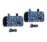ibasenice 2 Pièces Isolation Biberon Plus Chaud Chauffe Biberon Bébé Voyage Chauffe Biberon Portable Bébé Bouteille Réchauffeurs Biberons Chauffe-biberon De Lait Velours Composite Blue