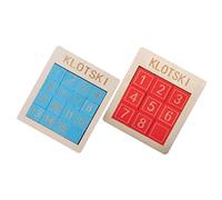 ibasenice 2 pièces Jeu Éducatif Bois Chiffres pour Garçon Fille Puzzle Glissant Numérique Tableau Dapprentissage Manuel Développement Coordination Main