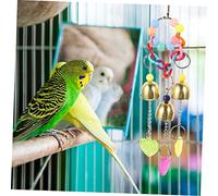 ibasenice 2 pièces Jouets à Suspendre pour Perroquets et Oiseaux de Cloches Matériau Durable Accessoires de Cage Morsure pour et Occuper Vos Animaux