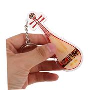 ibasenice 2 Pièces Keychain Accessories Guzheng And Pipa Instrument Pendant Music Theme Traditional Chinese Music Bag Charm