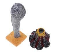 ibasenice 2 pièces Kit Éducatif Interactif de Simulation de Catastrophes Naturelles Modèle Réaliste de et Tornade pour Table de Sable Scientifique pour Maison et École