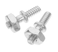 ibasenice 2 Pièces Kit Goujons Et Écrous Tendeurs pour Guide-chaîne Tronçonneuse Accessoires Compatibles Fixation pour Entretien Espaces Verts