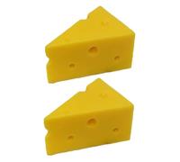 ibasenice 2 pièces Lot de Faux Fromages Réalistes Décoratifs pour Accessoires de Fête et Photographie Modèle Simulation Alimentaire et Attrayant Petite