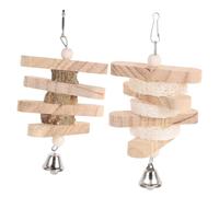 ibasenice 2 pièces Mâcher pour Perroquets pour Oiseaux pour Divertissement des Oiseaux de Compagnie