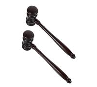 ibasenice 2 pièces Marteau Juge Bois Marteau Enchères Solide et Élégant Accessoire Professionnel pour Juges et Commissaires Priseurs Design Traditionnel avec Finition