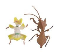 ibasenice 2 Pièces Modèle d'insecte de Simulation Sculpture Religieuse Figurine de réaliste Ornement de Artisanat d'insectes décor de Jardin de Plastique