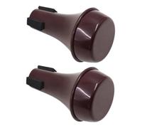 ibasenice 2 pièces Mute Trompette et Trombone Semi Fermé Rouge Foncé Sonore Pratique sans Outil Compatible Multiples Modèles Lot