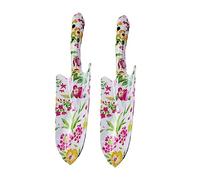 ibasenice 2 Pièces Outil de Jardin Imprimé pour Transplantation et Creusage de Terre Petit Shovel pour Plantes Pot Motif Aléatoire