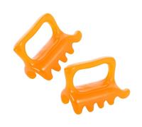 ibasenice 2 pièces Outil de Massage Double Push Ergonomique pour Point Trigger Soulagement des Nœuds Musculaires Épaules et Dos Massage Fascias Compact pour Relaxation Cervicales et Dos