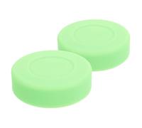 ibasenice 2 pièces Palet de Hockey Glace PVC Dur Réglable Vert pour Entraînement Palet Sport Résistant pour Jeu Intérieur et Extérieur Rondelle Hockey Pratique pour et Adultes