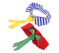 ibasenice 2 Pièces Parrot Tie Collar Lightweight Polyester Striped Pet Necktie for Small Birds Chick Goose Party Dress Up