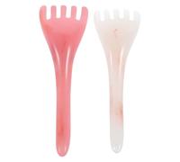 ibasenice 2 pièces Peigne Massage Du Chevelu Résine et Cire Abeille Outil Anti-statique à Cinq Griffes Massant et Exfoliant pour Soin Capillaire et Détente Musculaire Cadeau pour Toute