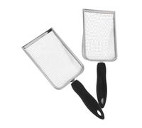 ibasenice 2 Pièces Pelle à Litière et Tamis en Plastique en Acier Inoxydable pour Chat avec Manche Long Résistante la Casse, pour Litière en Journal et Zones à Usage Intensif