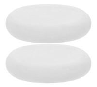 ibasenice 2 pièces Pierres de Massage Chaudes Marbre Pierres Lisses pour Détente Profonde et Relaxation Musculaire Compatibles Huiles Essentielles pour Spa et Soins Corporels