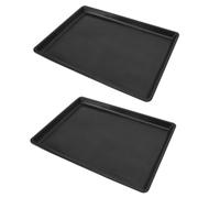 ibasenice 2 pièces Plateau de Toilette pour Animaux Bac Propreté Noir pour Cage de Chien Accessoires pour Développement de Habitude Toilette