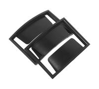 ibasenice 2 Pièces Pochette pour Forfait de Ski Légère et Compatible Lunettes de Ski et Visière de Casque, Accessoire Polyvalent pour Sports D'hiver en Extérieur, Matériau Abs Noir