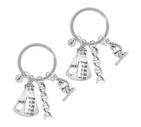 ibasenice 2 pièces Porte-clés Chimie Vieilli Porte Clef Sciences pour Enseignants et Étudiants Enthousiastes de Biologie Symbole Scientifique Compact et Léger