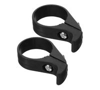 ibasenice 2 pièces Protection de Chaîne Vélo Plastique Noir Guide et Stabilisateur Pliable Anti-chute pour Vtt et Vélo de Route Accessoire Portable pour Prolonger la Durée de Vie Chaîne