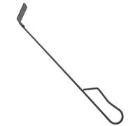 ibasenice 2 Pièces Râteau Outil de Nettoyage pour Barbecue et Poêle à Feu Noir Durable et à Usure pour Ramasser Cendres et Fournitures de Cuisine Pratiques