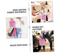 ibasenice 2 Pièces Sac à Main Musique pour Fille Sac de Rangement à Double avec Poignée Portable pour Cours et Musique Lot
