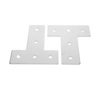 ibasenice 2 Pièces Slot Building Component Metal Brackets for Rc Car Chassis Kit Iron Frame Reinforcement Parts for DIY Maker Projects and Model Construction